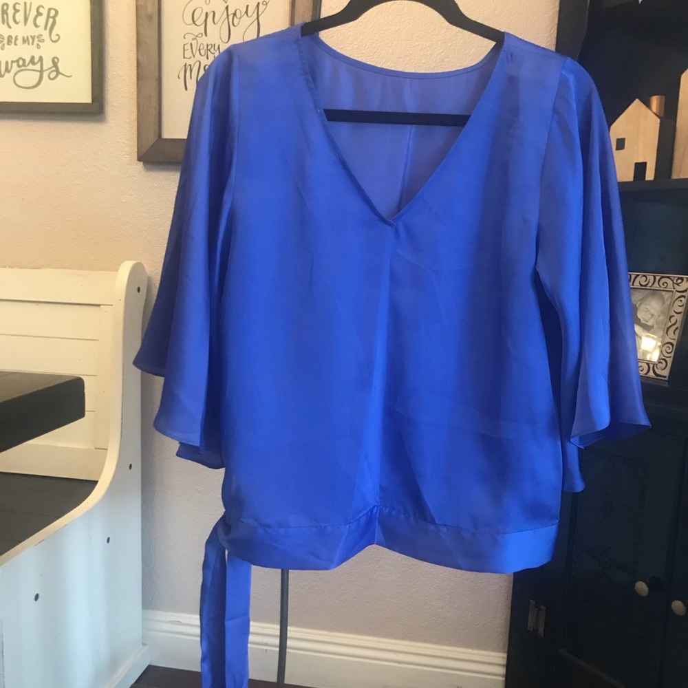 Violet & Claire Blue Blouse/Top